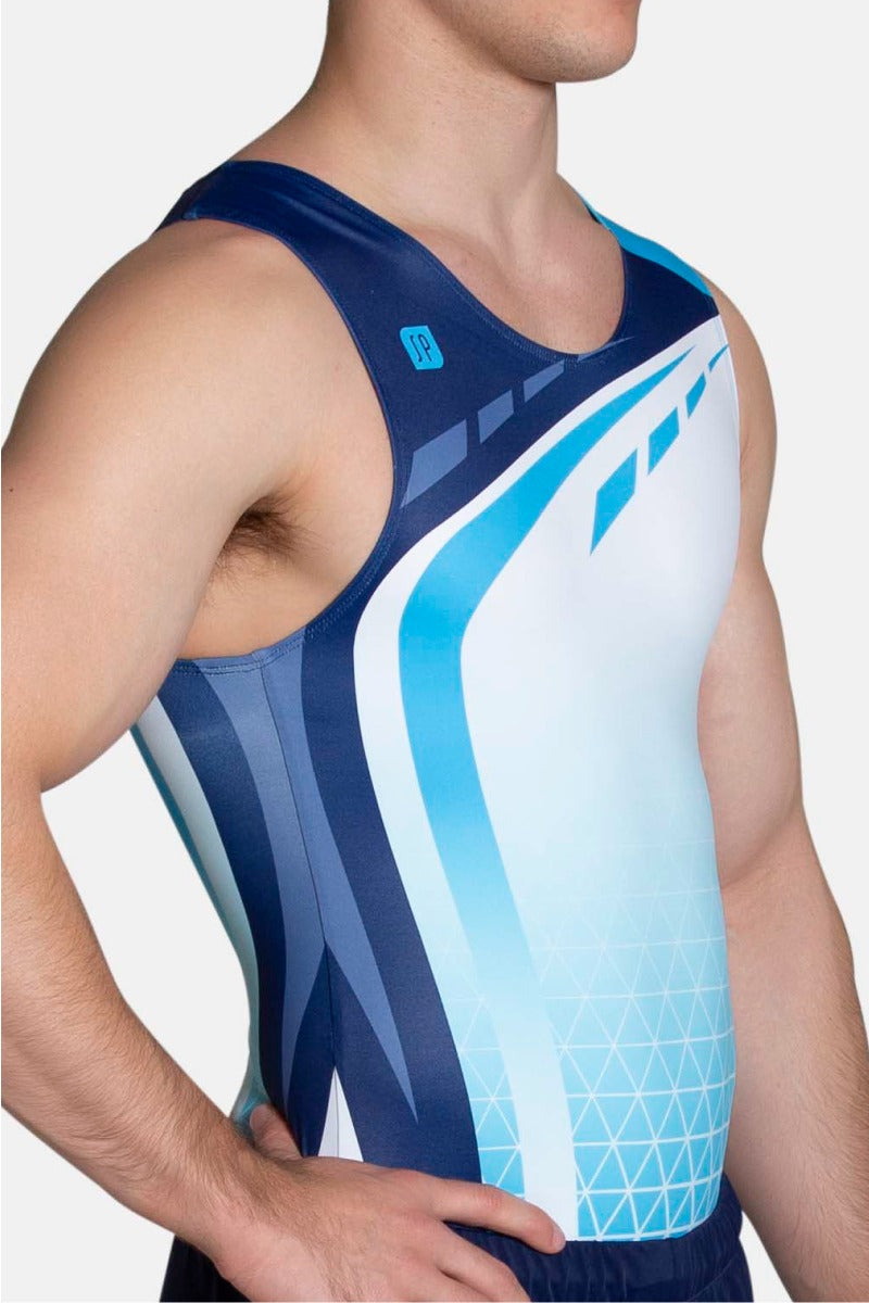 Mens Leotard Competition Shirt - Sylvia P Team – SylviaP Sportswear Pty Ltd