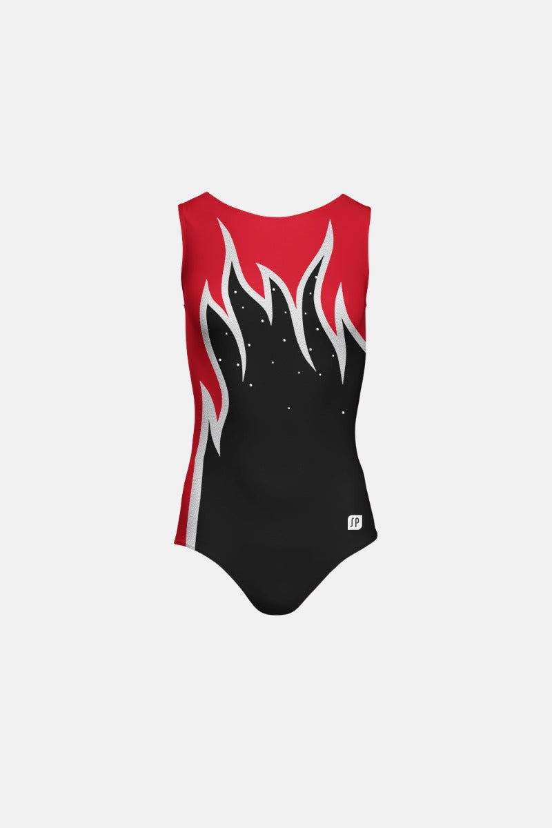 Girls Alexa Leotard with Crystals