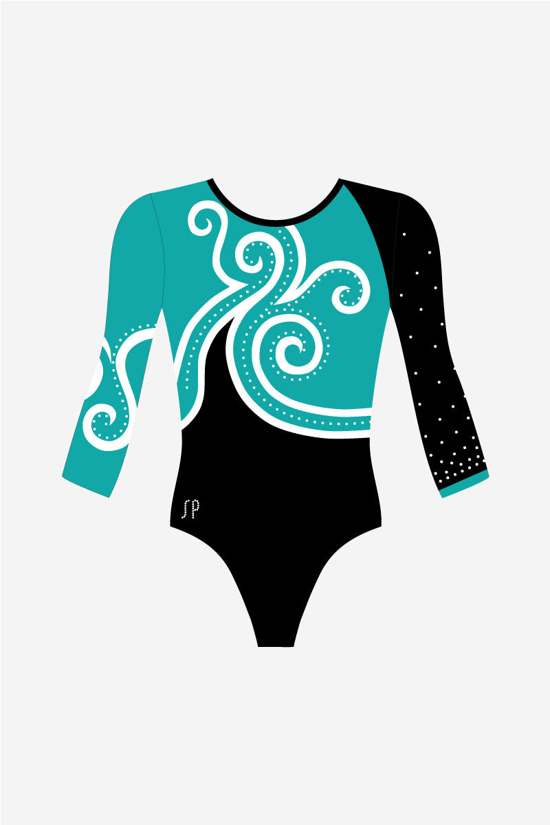 Girls 3/4 Sleeve Leotard