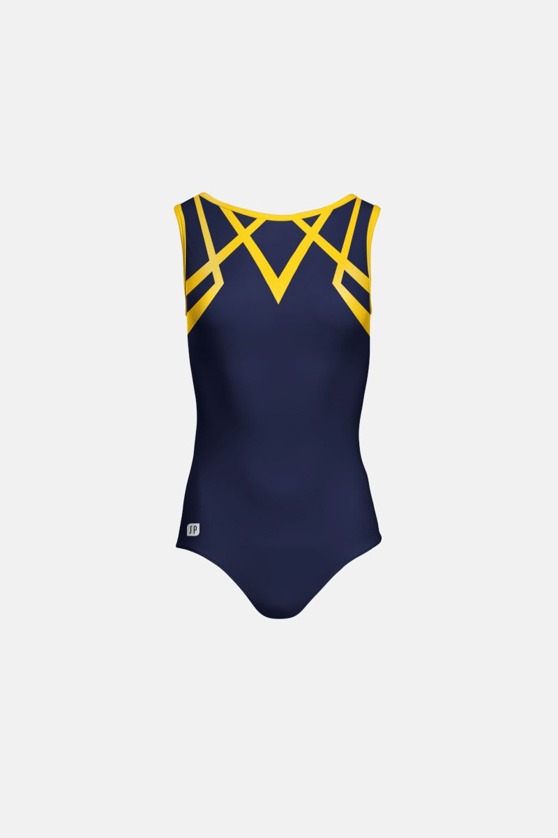 Girls Sewn Sleeveless Leotard with NARROGIN