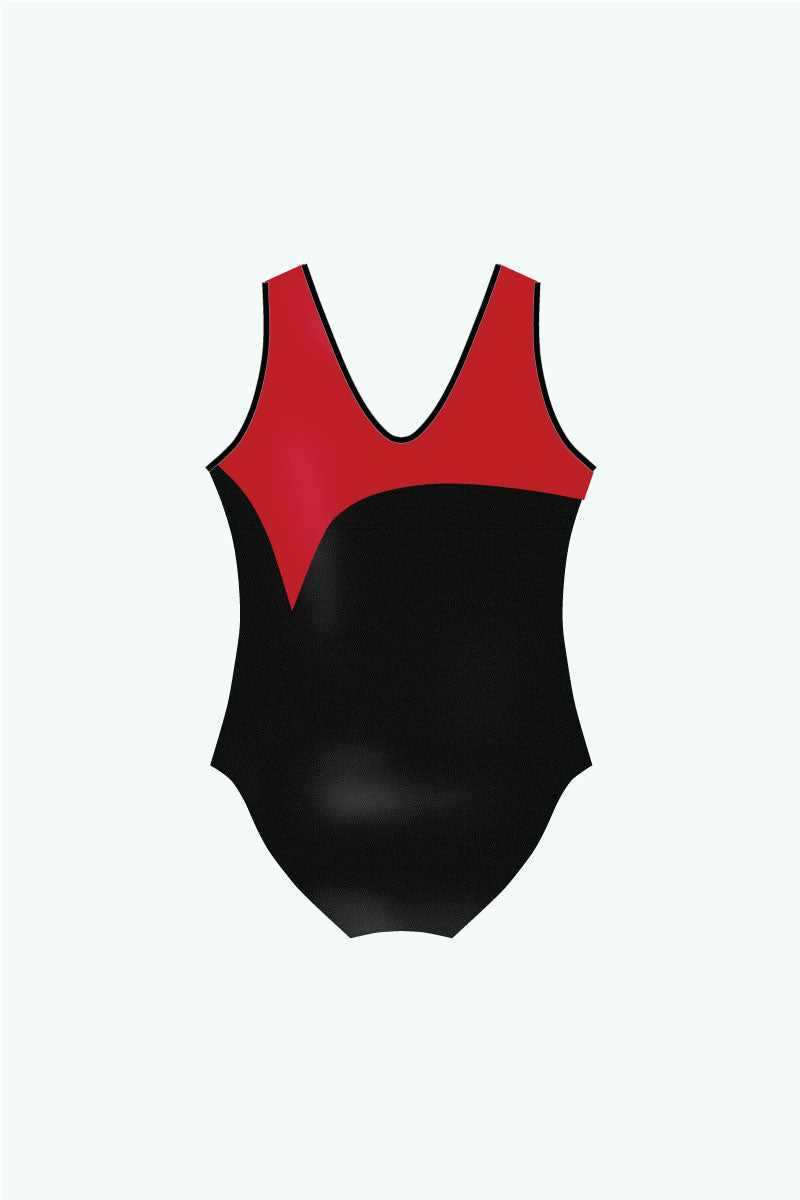 Girls WAG L1-3 BLACK Sleeveless Leotard