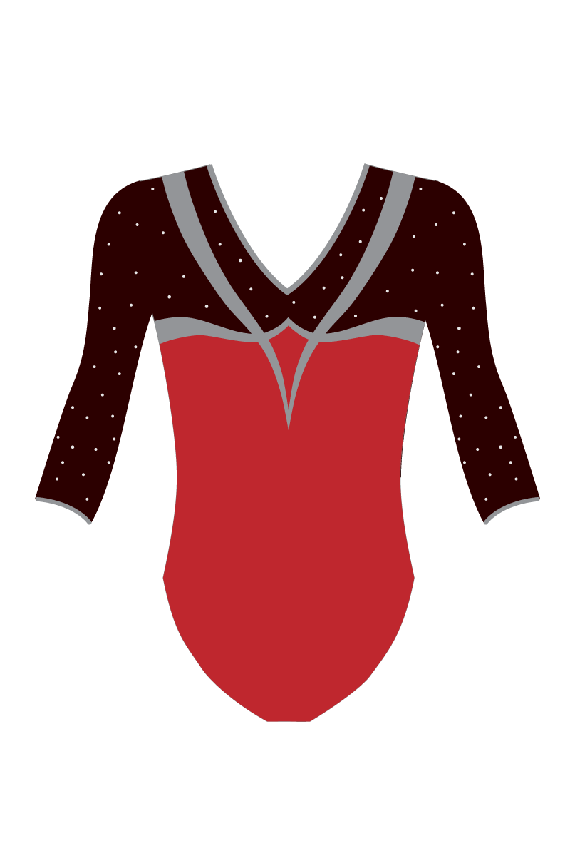 WAG L 5+ Competition ¾ Sleeve Leotard