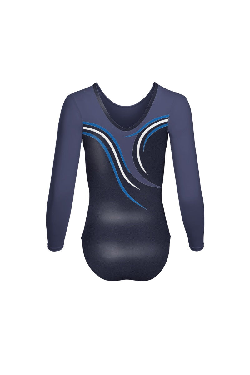 Girls L3-5 Blue Comp Leotard