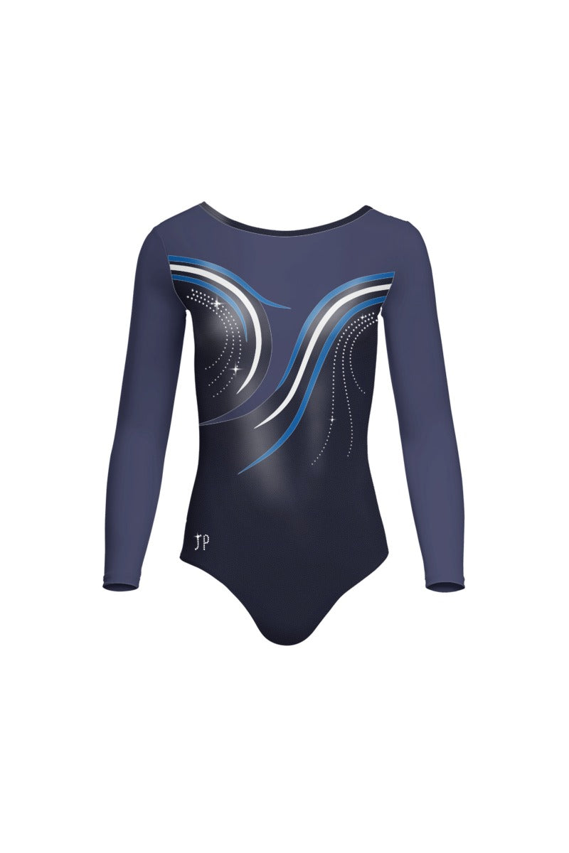 Girls L3-5 Blue Comp Leotard